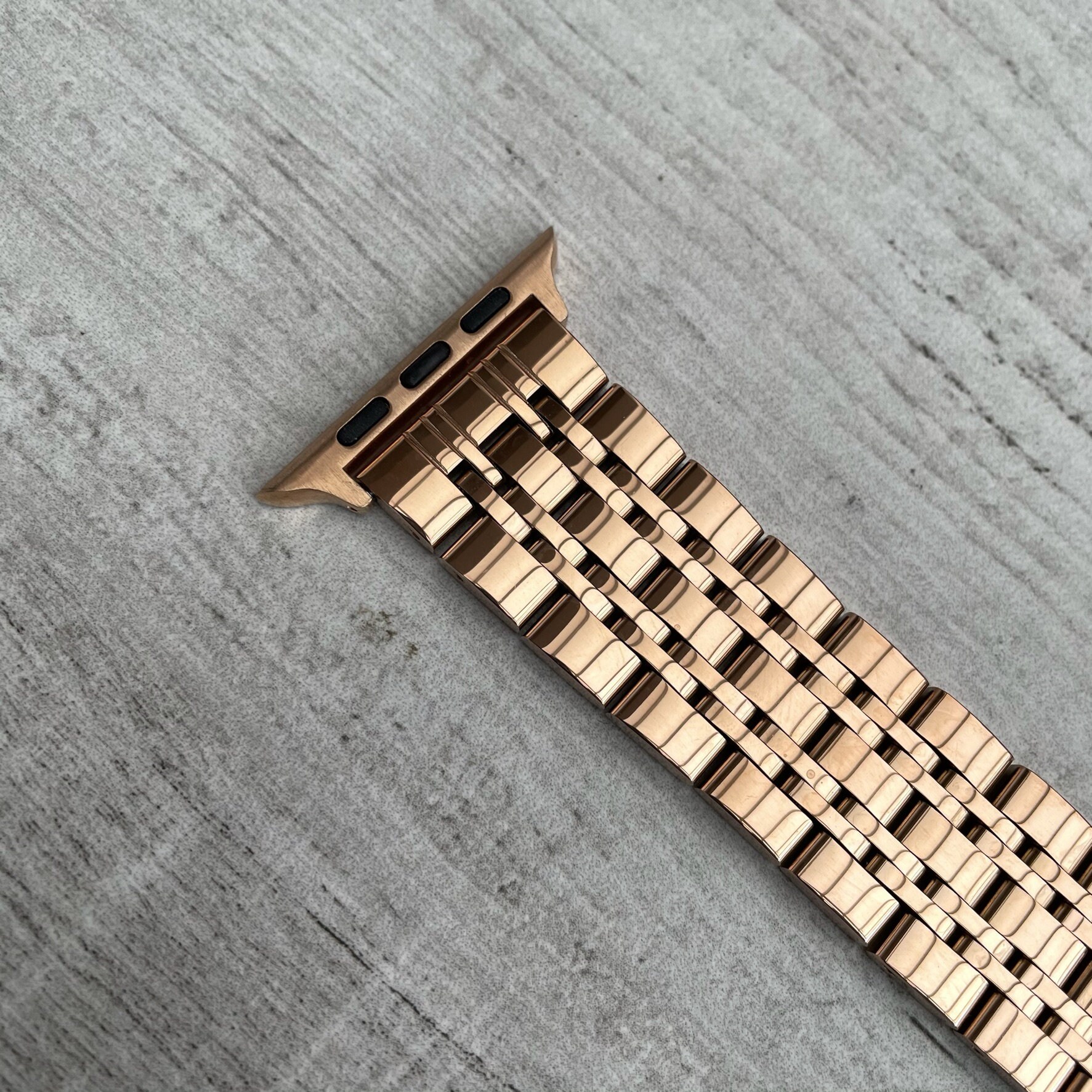 Stainless Steel Rose Gold Metal Apple Watch Band for Apple Etsy