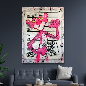 Pink panther| | Wall Art Canvas Prints | High Quality | Home wall Decor | Сanvas ready to hang