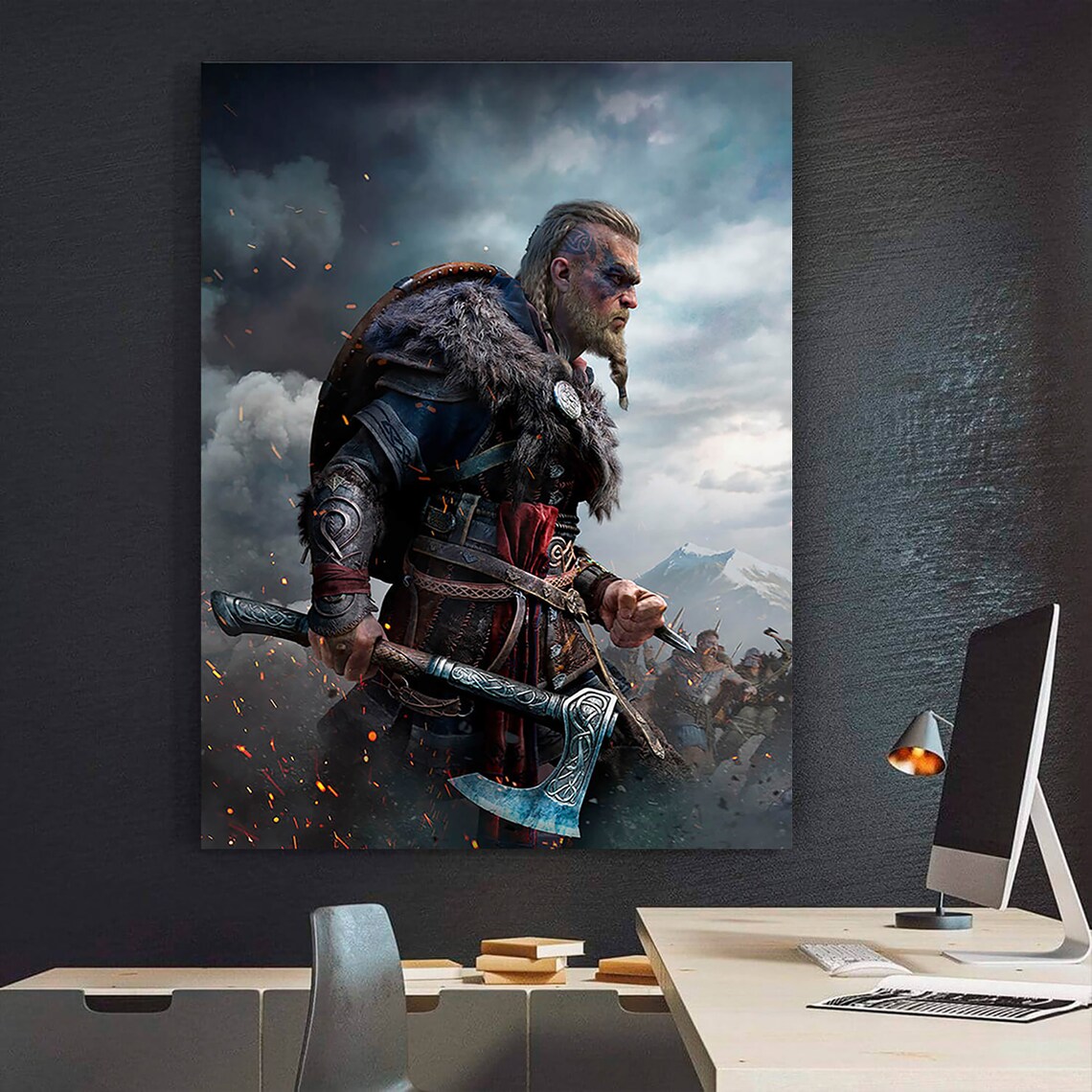 Art Canvas Viking Walhalla hoge kwaliteit en poster print Etsy