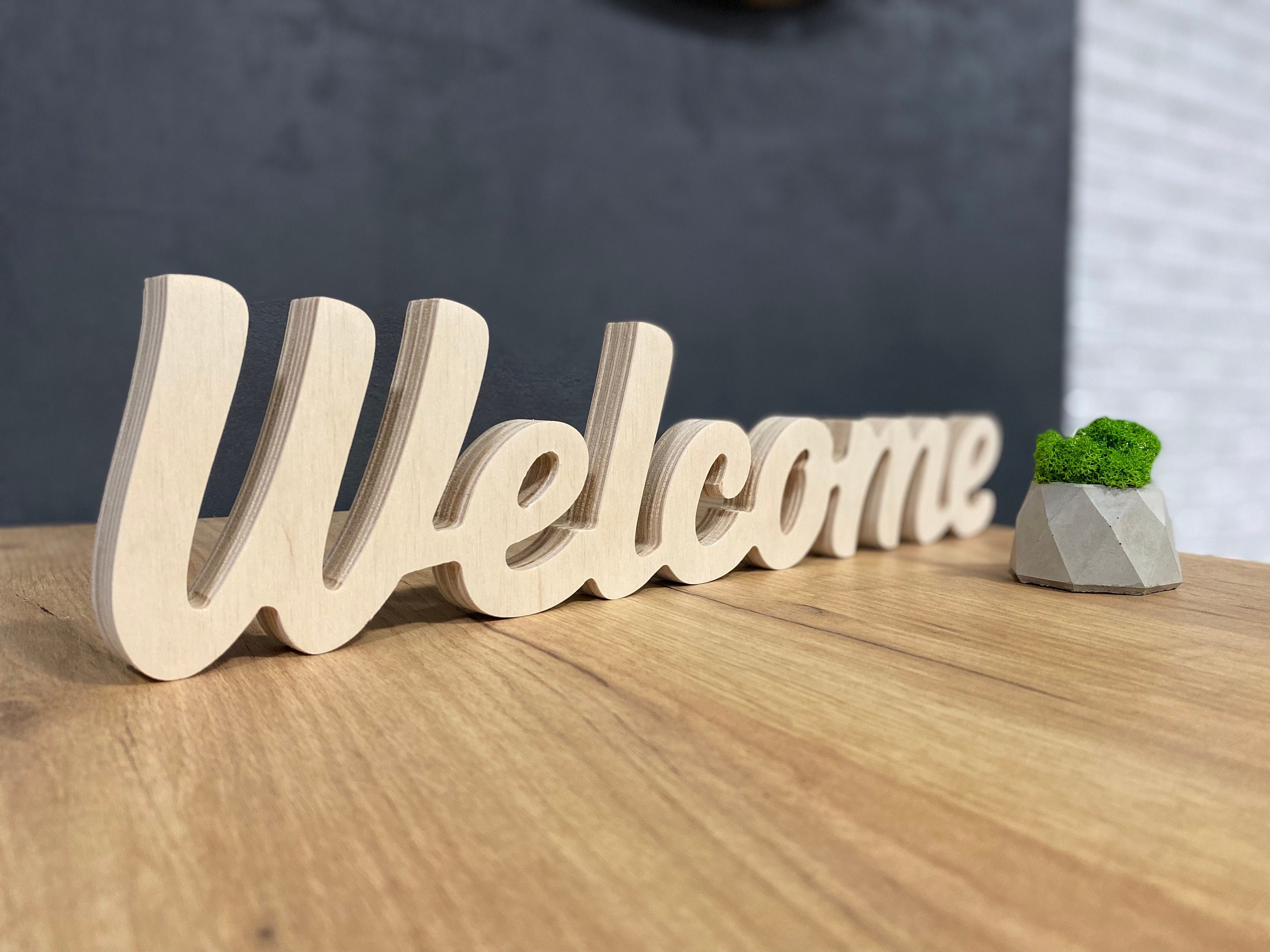 Personalized Wood Sign, Freestanding Letters, 3D Wood Sign, Word