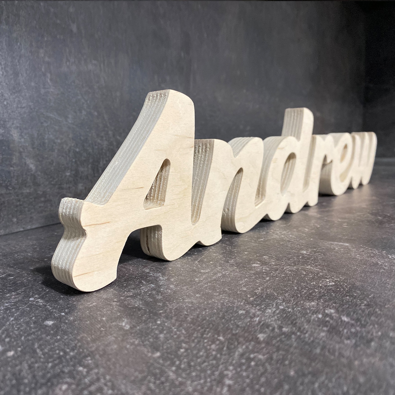 Personalized 3D Wood Name Sign, Freestanding Shelf Decor - Etsy