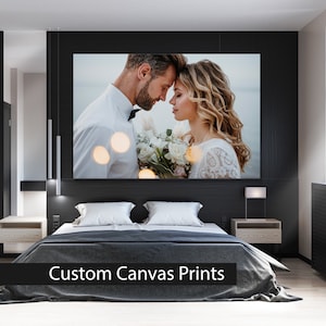 Custom Canvas Prints, Wedding Photo To Canvas, Family Photos, Canvas Wall Art, Photography Print, Photo Canvas. High Quality