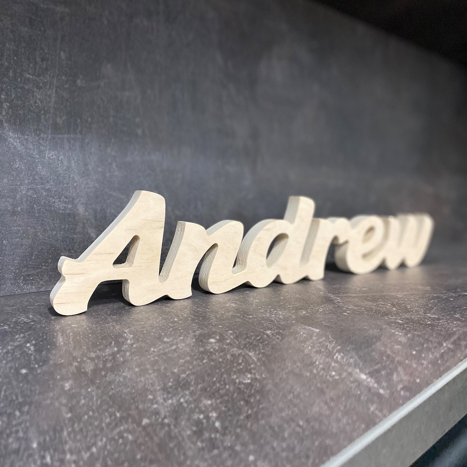 Personalized 3D Wood Name Sign, Freestanding Shelf Decor - Etsy