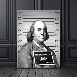 Benjamin Franklin 171288. Wall Art Canvas or poster. High Quality