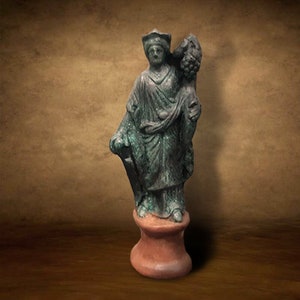 Lar, Roman Statue, Bronze +Terracotta, Hera Statue, Jupiter Statue, God Statue, Resin Statue, Lararium, Resin Statue, Replica, Statue, Rome