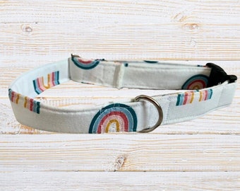 Rainbow Print Dog Collar | Rainbow | Dog Collar | Pet Accessory | Girly Dog | Gift | Pet Gifts | Summer Dog Collar | Summer | Pets