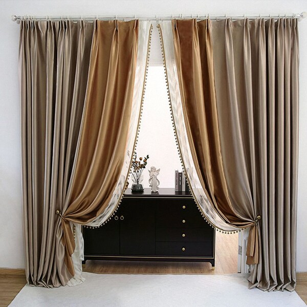 Silk Curtains Etsy