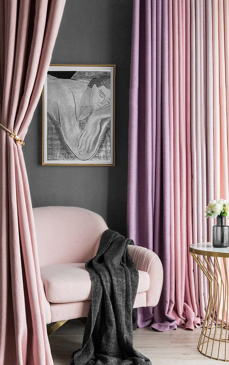 81 Colors Heavy Silky Velvet Pair of Bedroom Curtains Living Etsy