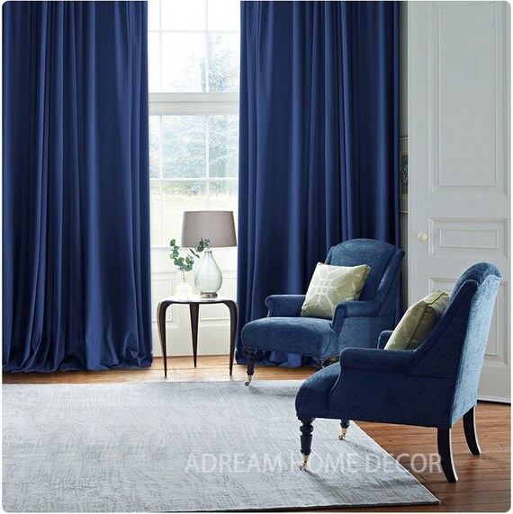 919 35 50 Colors Pair Of Velvet Curtains Thermal Insulating Velvet Curtains Thermal Insulating, Bright Blue Velvet Curtains