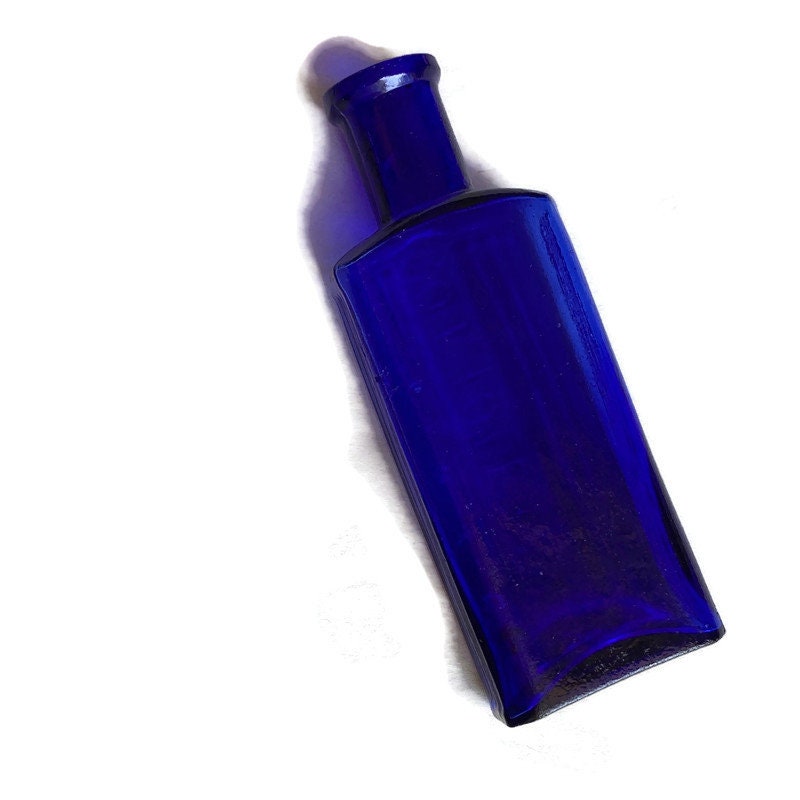 Rare Antique Cobalt Blue Embossed Ridge Sided not to Be - Etsy