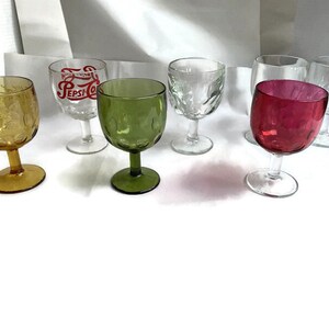 Assorted 1950s-1960s Vintage Mid-Century Barware Bartlett Collins Glass Water Goblets