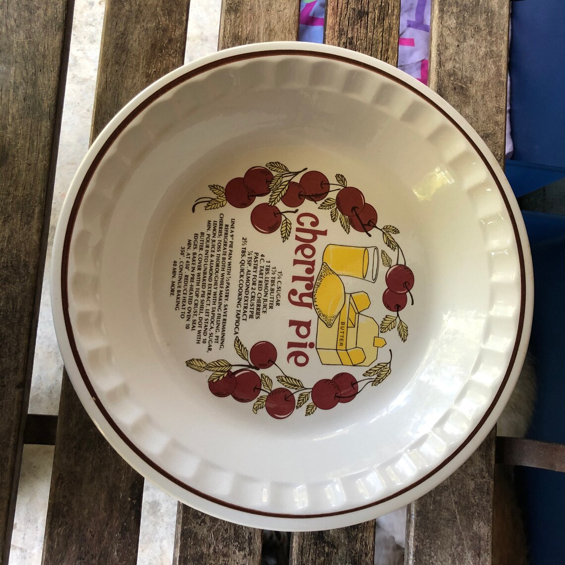Vintage Decorative Pie Plates Recipes Dishes Pumpkin Pie Etsy