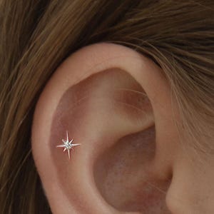 Star stud - Tiny gold stud - Silver tiny stud - Minimalist stud earring - Gold dainty stud - Dainty stud