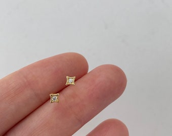 Sterling zilveren stud - kleine gouden studs - zilveren kleine studs - minimalistische stud oorbellen - gouden sierlijke studs - sierlijke studs