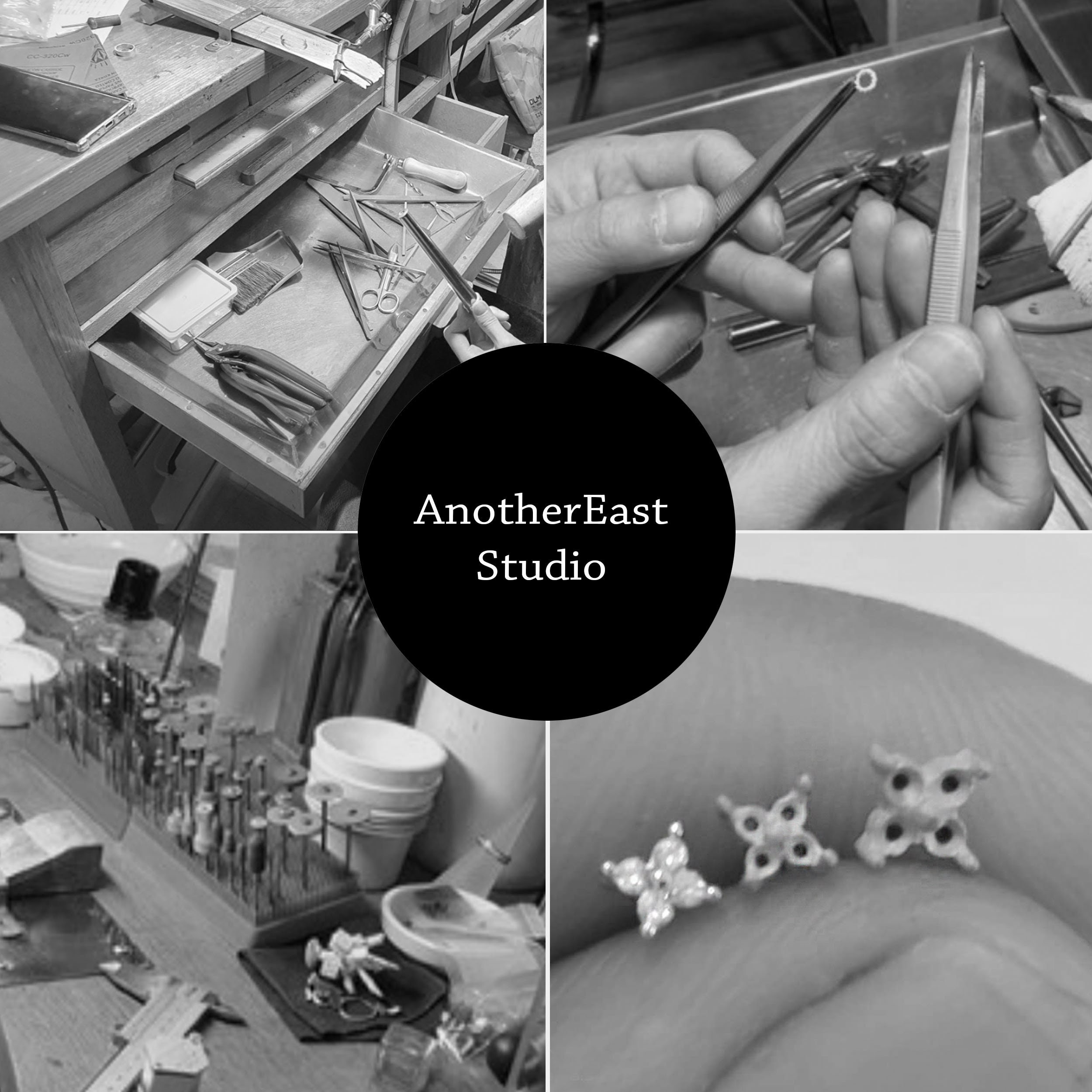 Tiny Star stud earrings - Dainty stud earrings - Sterling silver stud earrings