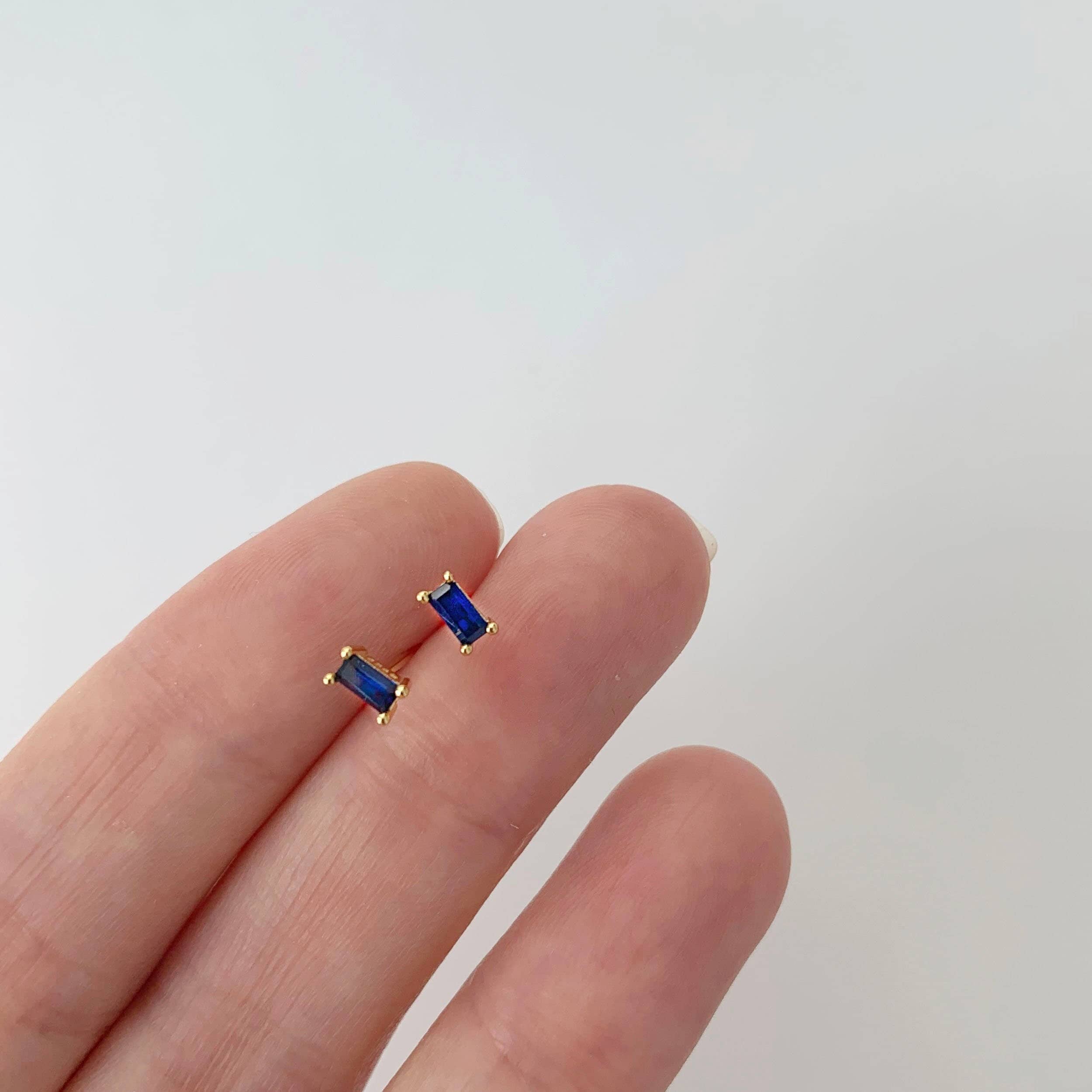 Sapphire Studs Etsy Singapore