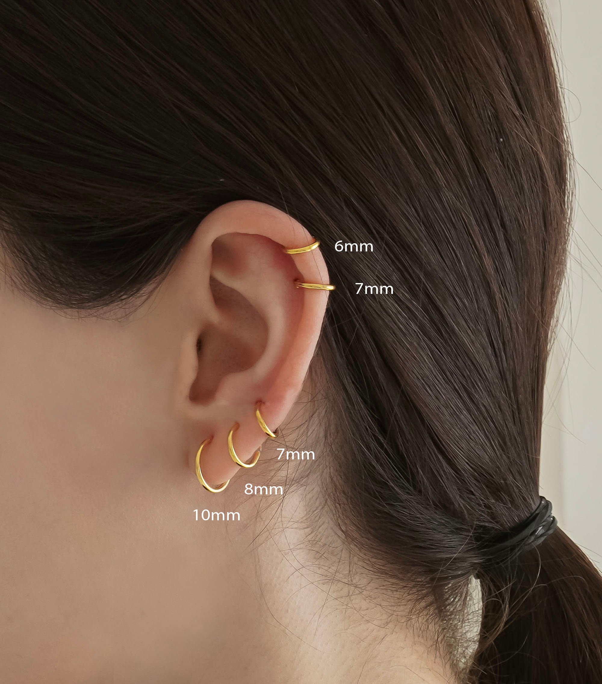 Tiny Thin Huggie Hoops Dainty Huggie Hoops Simple Huggie Etsy Australia