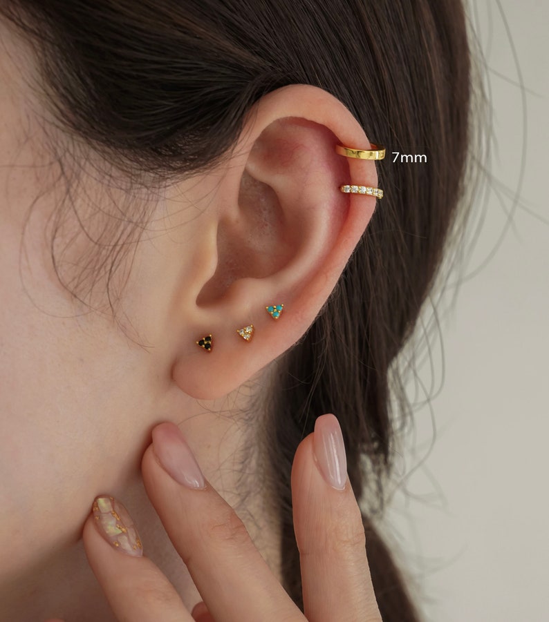 Tiny gold hoop Gold hoops Sterling Silver huggie Chunky hoop earrings Silver hoop huggie hoops earring Square Edge hoop earrings