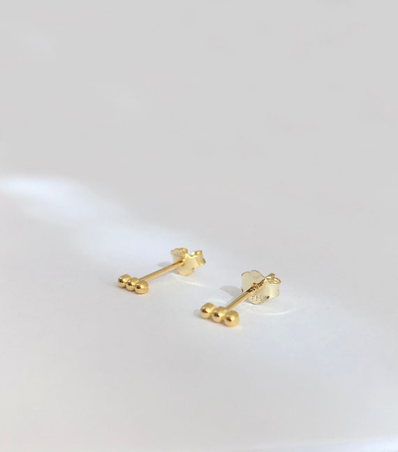 Three ball hotsell stud earrings