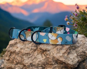 Collare per Shiba Inu in stile cartone animato: collare per cani in stile giapponese (largo 2,5 cm)