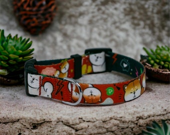 Collare per cani Shiba Inu a forma di cartone animato: stile giapponese, larghezza 2,5 cm