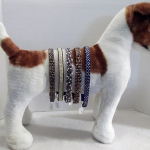 Dog Bling:  Beaded Neckware to fit neck sizes 17-23-inches