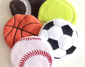 Sports Balls Crinkle Toys for Little Dogs