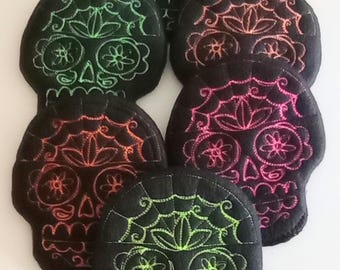 Sugar Skull Crinkle Toys for Little Dogs