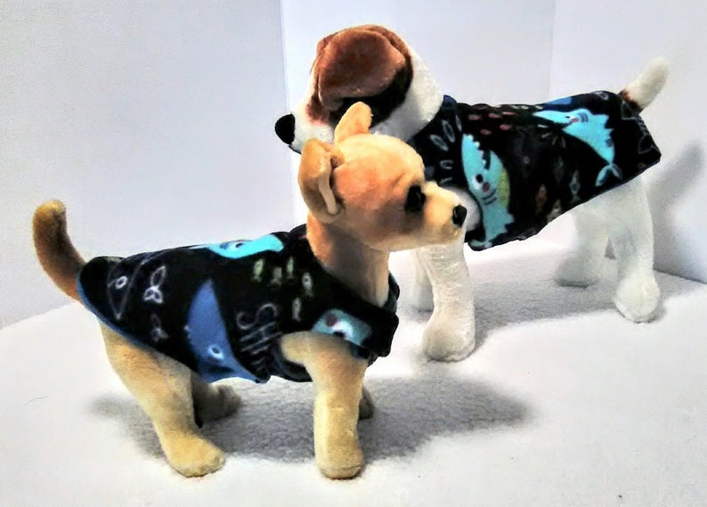 Sharks Double Fleece Winter Dog Coat With 3M Thinsulate Etsy
