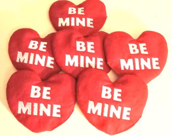 Conversation Heart, Be Mine, Crinkle Toy for Little Dogs