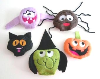 Halloween Catnip Toys, Jack O' Lantern and Monster