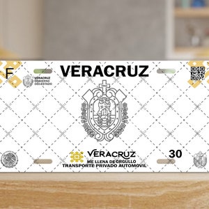 Nummernschild - Veracruz V2 - NUR PNG-DATEI