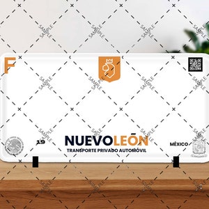 License Plate - Nuevo León  V2 - PNG FILE ONLY