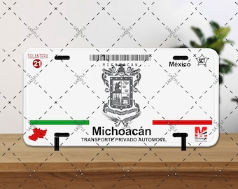 Nummernschild - Michoacan V1 - NUR PNG DATEI