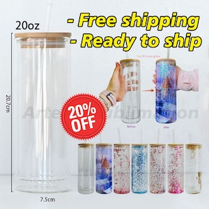 20 Oz Double Walled Glass Tumbler - Etsy