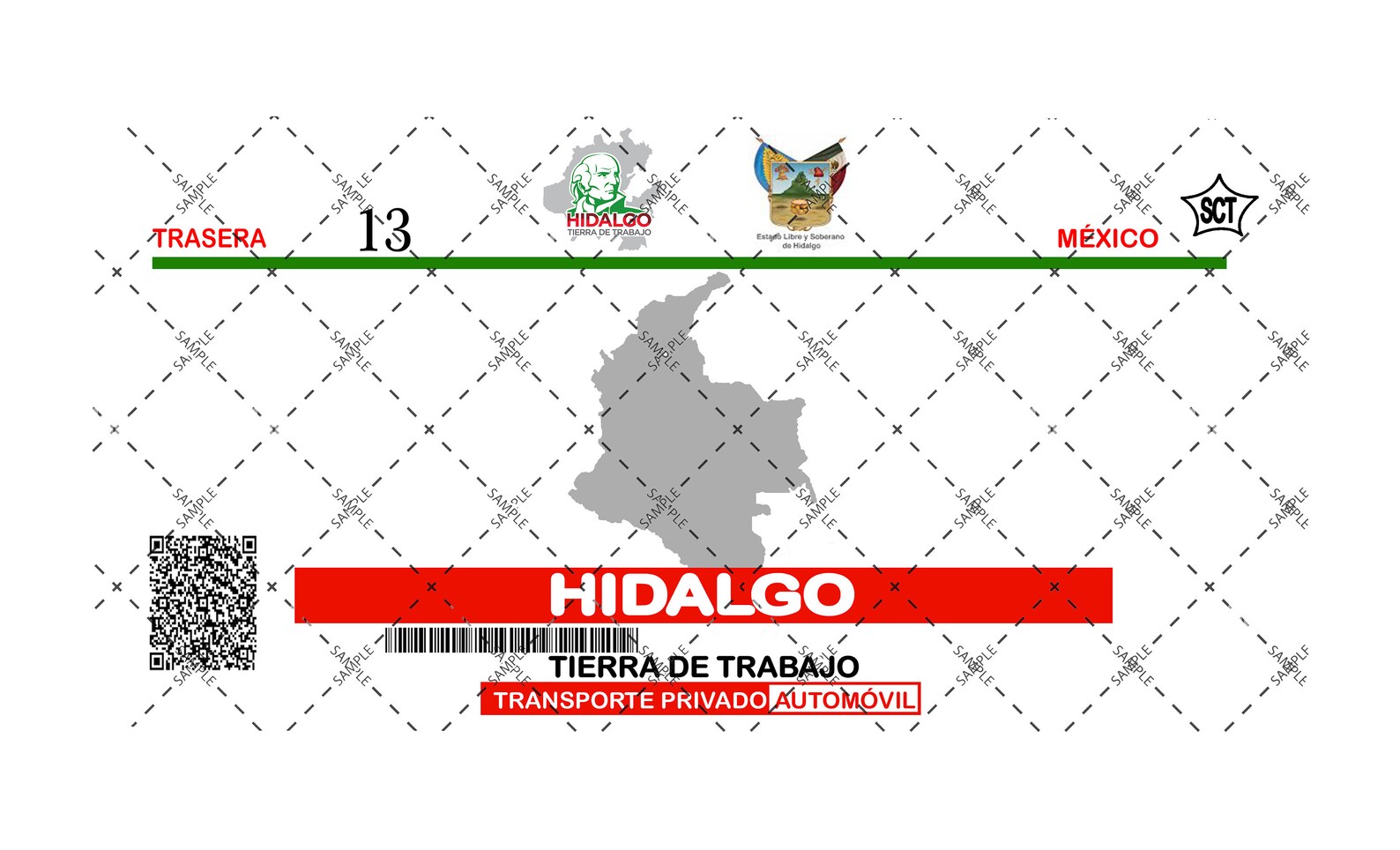 License Plate Hidalgo V1 PNG FILE ONLY Etsy