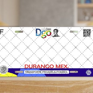 License Plate -  Durango V3   - PNG FILE ONLY