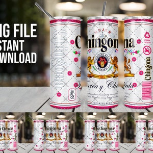 Toxica, Chingona, Modelo Pack 12, PNG FILE ONLY, 20oz Tumbler, Flat Tumbler Wrap, Skinny Tumbler Wrap, Modelo Beer, png Digital Download