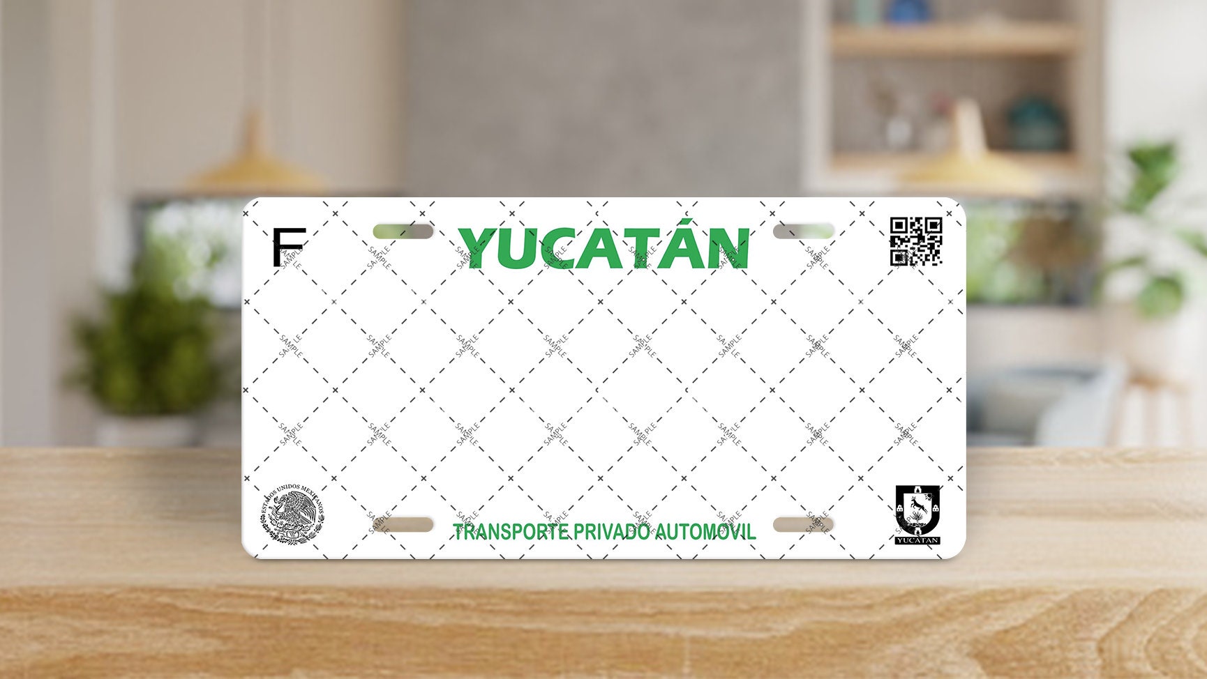Nummernschild - Yucatan V2 - NUR PNG-DATEI