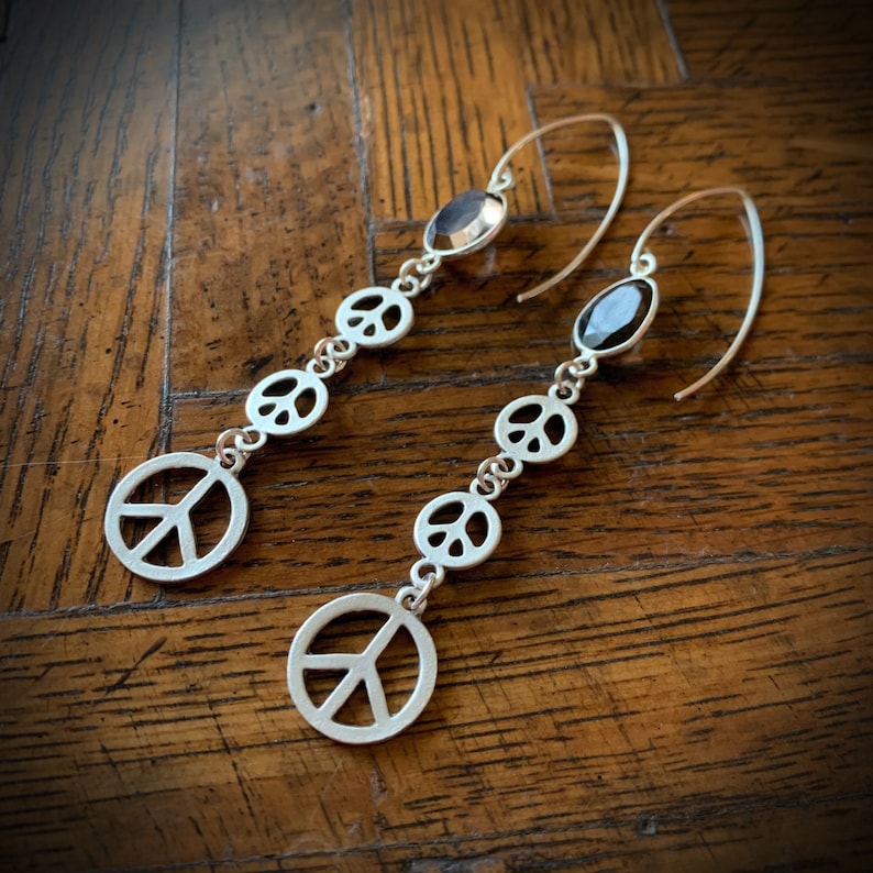 peace signs and smoky topaz