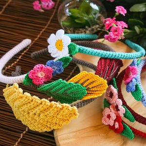 Handmade Crochet Flower Headband | Colorful Boho Hair Accessory | Spring Floral Hairband for Women & Girls | Festival Events