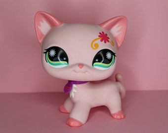 Littlest Pet Shop Katze Jumbo XXL große rosa Kurzhaar-LPS 12 cm