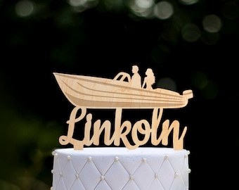 Adventure awaits speed boat topper,Boat wedding mr mrs cake topper,Boat wedding cake topper,mr mrs nautical boat wedding cake topper,0249