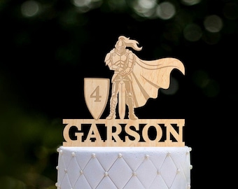 Knight birthday cake topper,knight in armor cake topper birthday,knight party birthday topper,fairy tale birthday knight cake topper,0301