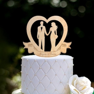 Custom love heart wedding mr mrs names cake topper,Names wedding heart cake topper,custom wedding bride groom name heart cake topper,0324