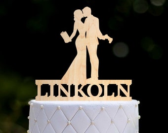 Gamer wedding book cake topper,Video game wedding book worm cake topper,Video gamer book lover wedding cake topper,Book wedding topper,0443