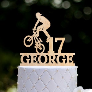 Bmx bike cake topper birthday,bmx bicycle cake topper,bmx birthday cake topper,custom bmx bicycle name cake topper birthday,0433