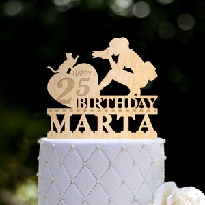 Adorno para tarta de fotógrafo, Adorno para tarta de cumpleaños de fotógrafo, Adorno para tarta con cámara personalizado, Adorno para tarta de cumpleaños con nombre de fotógrafo, 0536