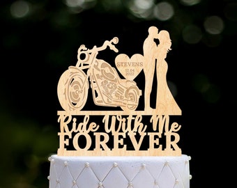 Topper Mariage Moto Etsy