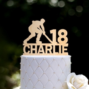 Personalisierte Eishockey Tortenfigur, Tortenstecker Eishockey, Eishockey Tortenstecker, personalisierter Tortenstecker, 0493
